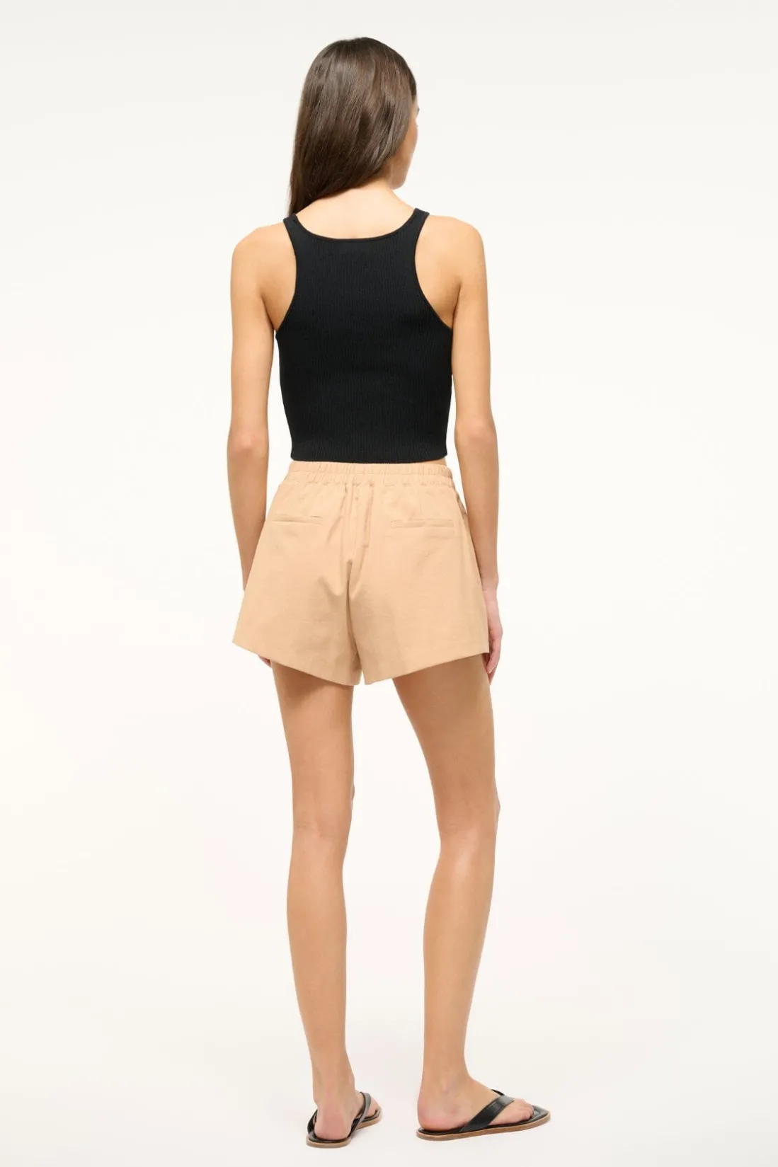 STAUD IBISCO CROPPED TANK BLACK Online