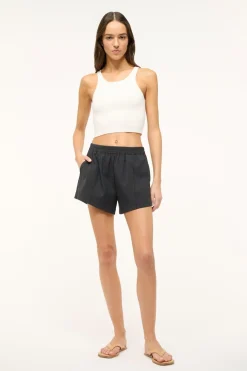 STAUD IBISCO CROPPED TANK WHITE Clearance