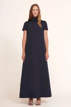STAUD ILANA DRESS   NAVY