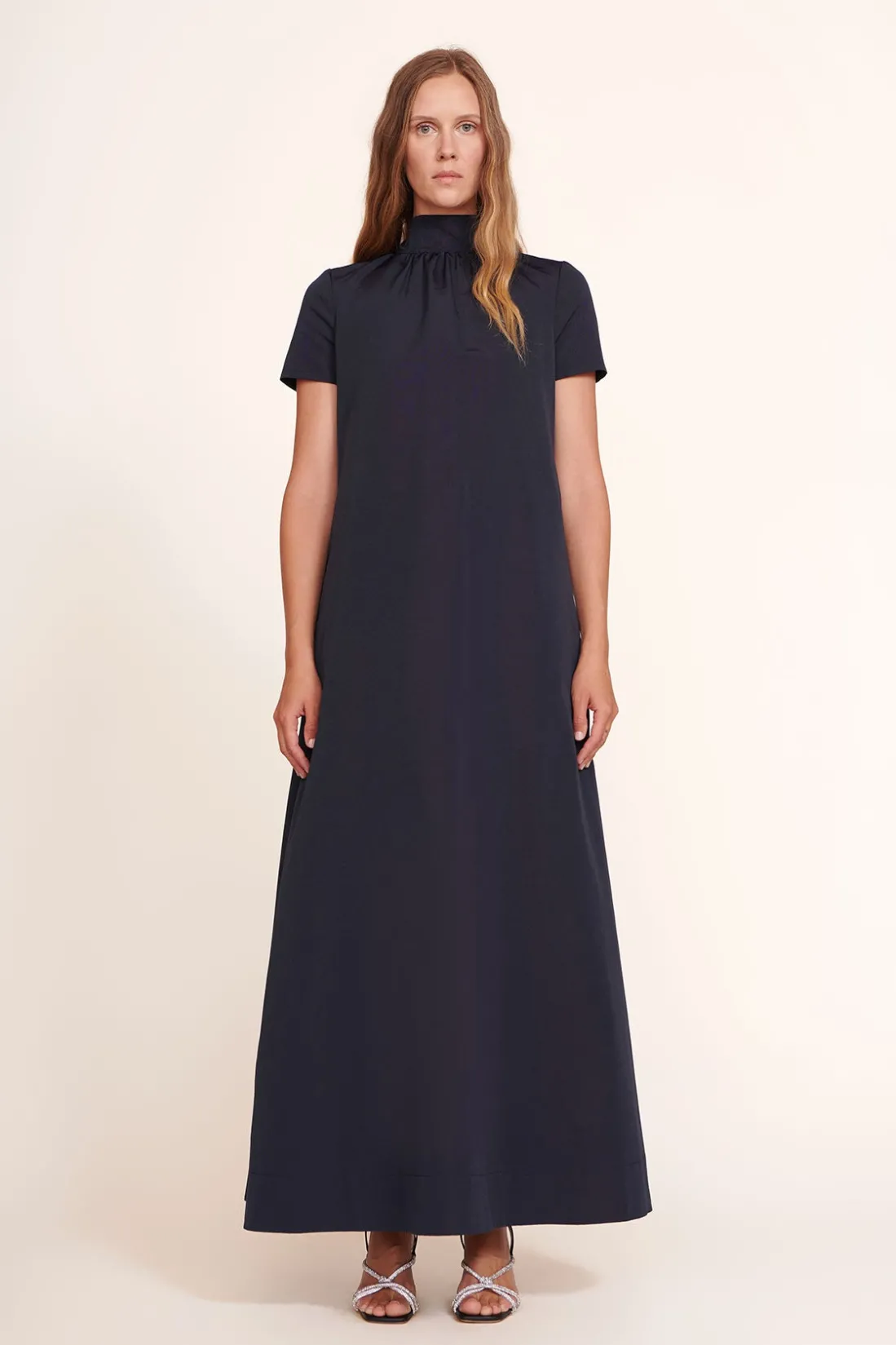 STAUD ILANA DRESS   NAVY
