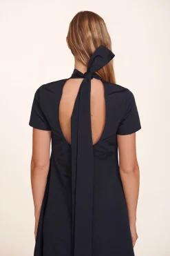 STAUD ILANA DRESS   NAVY