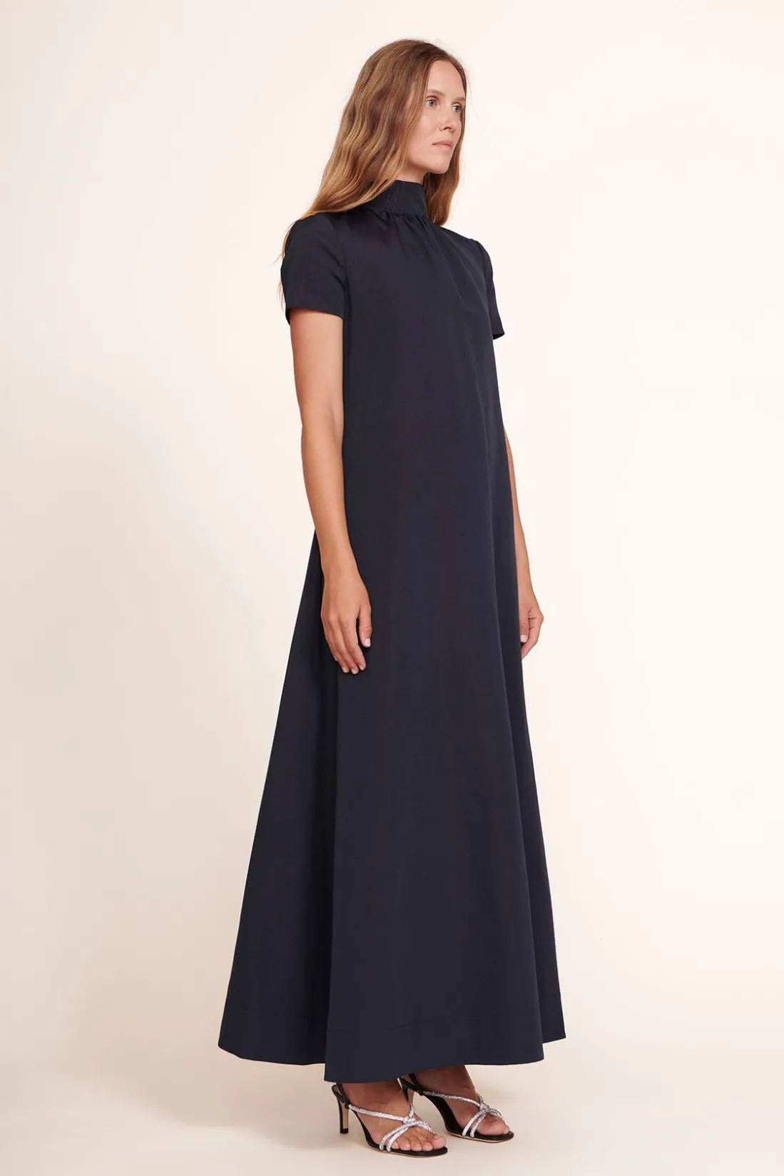 STAUD ILANA DRESS   NAVY