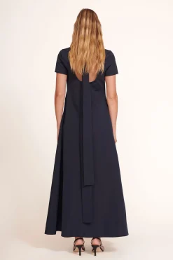 STAUD ILANA DRESS   NAVY