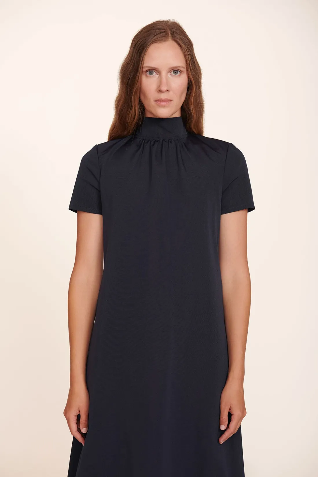 STAUD ILANA DRESS   NAVY