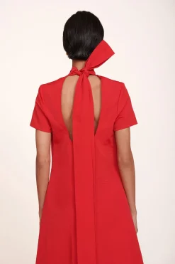 STAUD ILANA DRESS   POINSETTIA Online