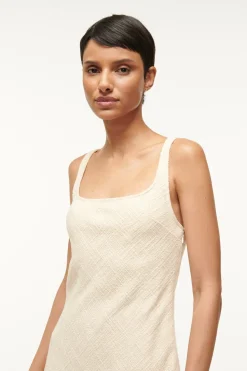 STAUD ISABELA DRESS   IVORY Clearance