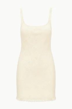STAUD ISABELA DRESS   IVORY Clearance