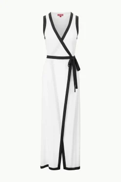 STAUD ISCHIA COVERUP DRESS  WHITE BLACK WHITEBLACK Discount
