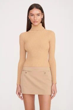 STAUD JACE TOP CAMEL