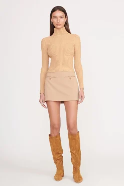 STAUD JACE TOP   CAMEL