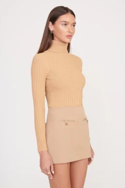 STAUD JACE TOP   CAMEL