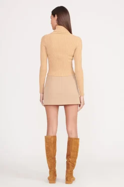 STAUD JACE TOP   CAMEL