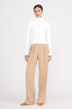 STAUD JACE TOP   IVORY
