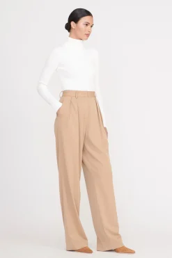 STAUD JACE TOP IVORY