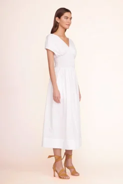 STAUD JACKSON DRESS   WHITE Online