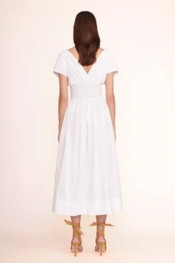 STAUD JACKSON DRESS   WHITE Online