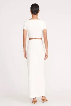 STAUD JEREMIAH SKIRT   IVORY Outlet