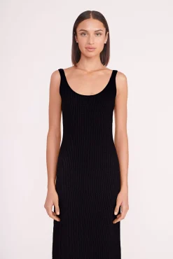 STAUD JESSICA COVERUP DRESS   BLACK Discount