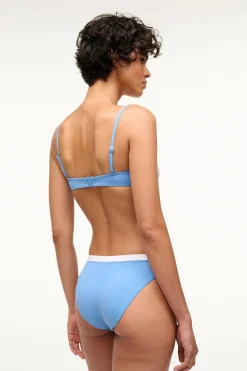 STAUD JO BALCONETTE BIKINI TOP  AZURE WHITE AZUREWHITE Best