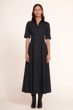 STAUD JOAN MAXI DRESS BLACK