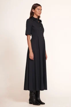 STAUD JOAN MAXI DRESS   BLACK