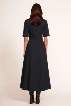 STAUD JOAN MAXI DRESS   BLACK