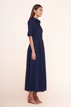 STAUD JOAN MAXI DRESS   NAVY Discount