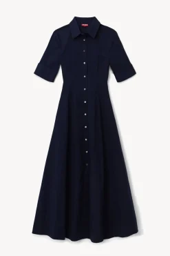 STAUD JOAN MAXI DRESS   NAVY Discount