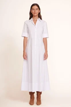STAUD JOAN MAXI DRESS WHITE Best