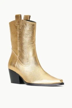 STAUD JUNE BOOT   GOLD Discount