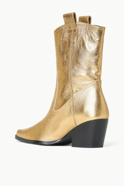 STAUD JUNE BOOT   GOLD Discount