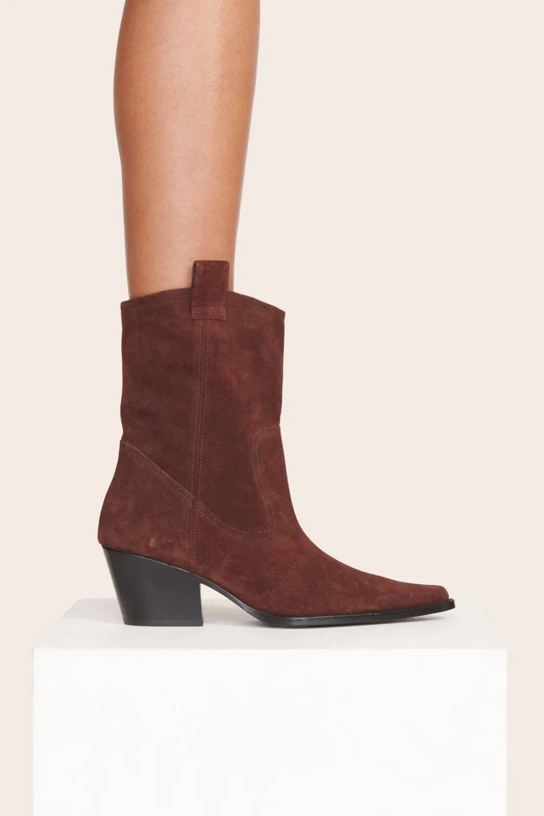 STAUD JUNE BOOT MAHOGANY Hot