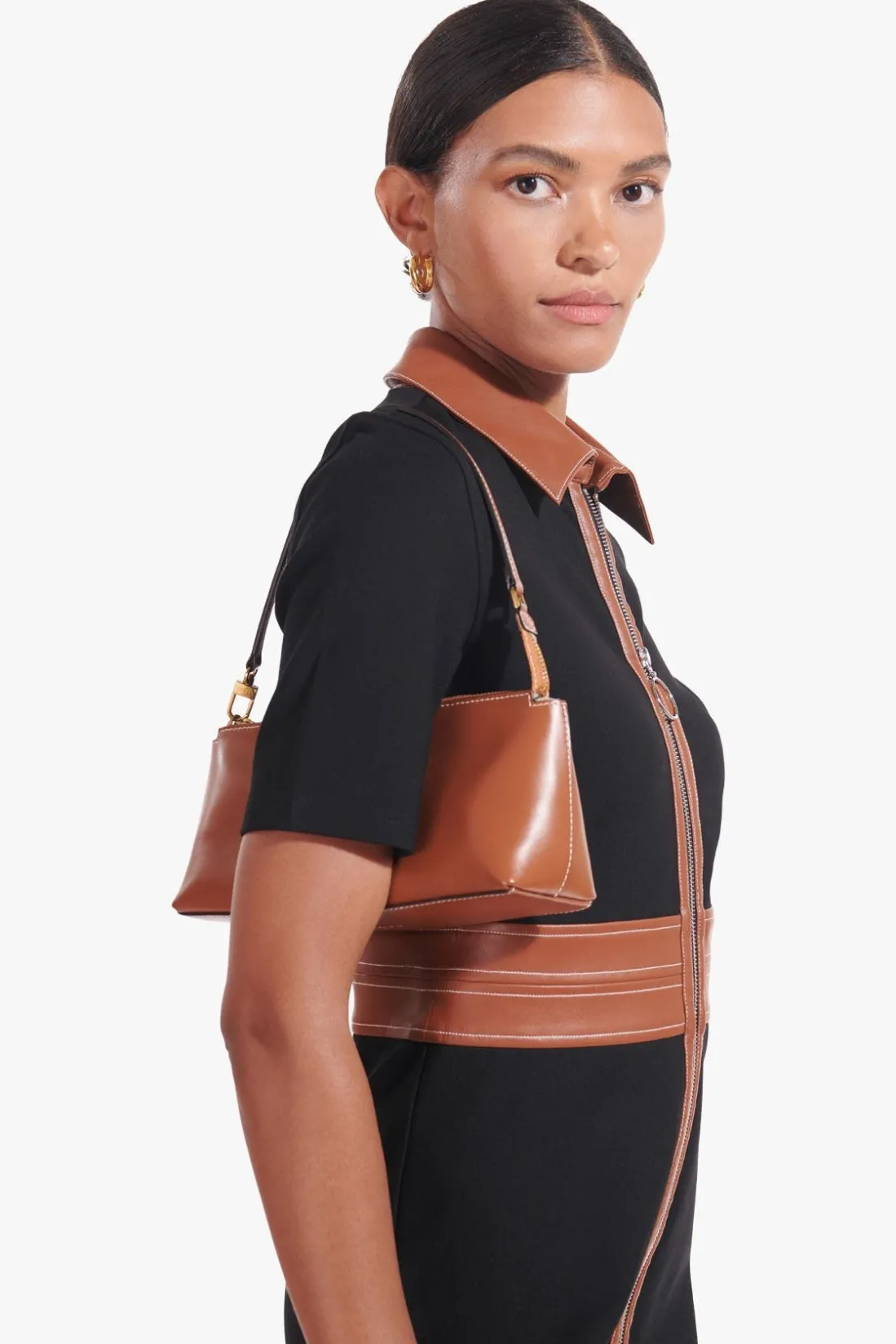 STAUD KAIA SHOULDER BAG TAN
