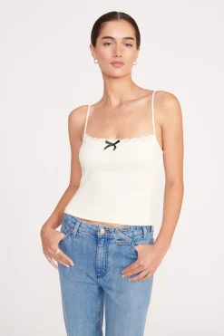 STAUD KAMALI TOP   IVORY Sale