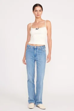 STAUD KAMALI TOP   IVORY Sale