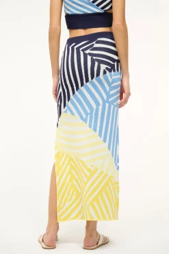 STAUD KARINA SKIRT  MOSAIC MULTI MOSAICMULTI