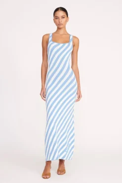 STAUD KATIE DRESS  BLUE SEASHORE STRIPE BLUESEASHORESTRIPE Outlet