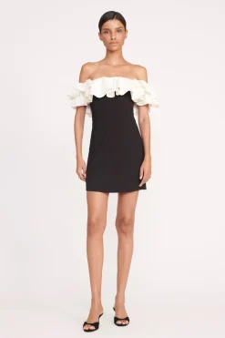 STAUD KIARA DRESS  BLACK IVORY BLACKIVORY Online