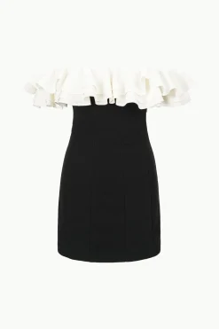 STAUD KIARA DRESS  BLACK IVORY BLACKIVORY Online