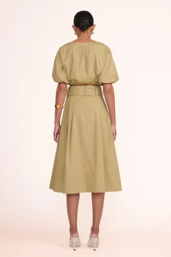 STAUD KINGSLEY SKIRT   KHAKI Sale