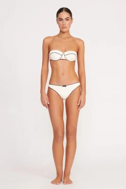 STAUD KIT BIKINI BOTTOM IVORY BLACK IVORYBLACK Hot