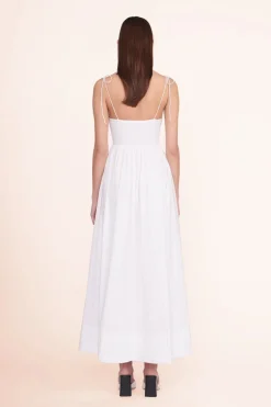 STAUD LANDRY DRESS   WHITE Outlet