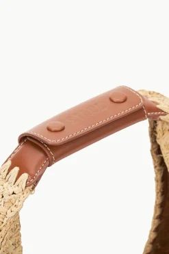 STAUD LARGE RAFFIA MOON BAG NATURAL RAFFIA NATURALTAN Hot