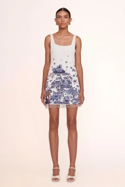STAUD LE SABLE DRESS  BLUE TOILE BLUETOILE