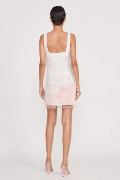 STAUD LE SABLE DRESS  IVORY CHERRY BLOSSOM TOILE IVORYCHERRYBLOSSOMTOILE