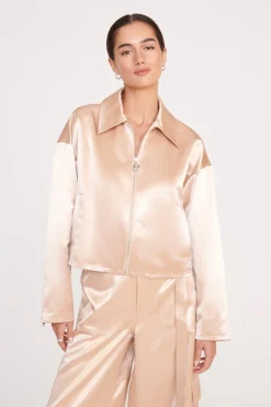 STAUD LENNOX JACKET   BEIGE Clearance