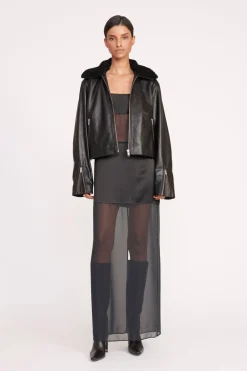 STAUD LENORA JACKET   BLACK Hot