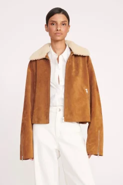 STAUD LENORA JACKET   TAN Best