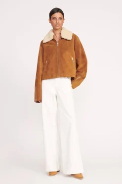 STAUD LENORA JACKET   TAN Best