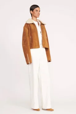 STAUD LENORA JACKET   TAN Best